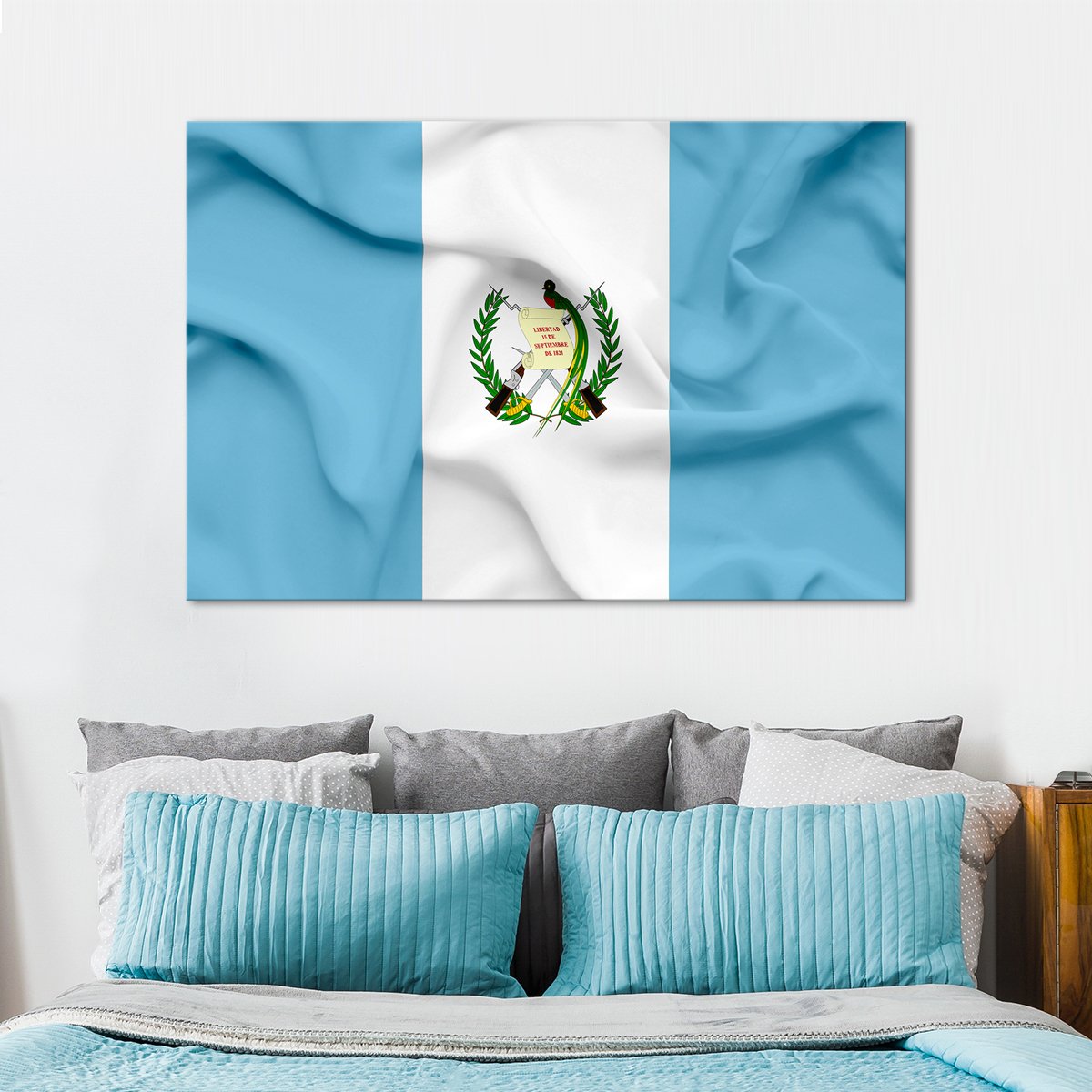 Guatemala Flag Multi Panel Canvas Wall Art