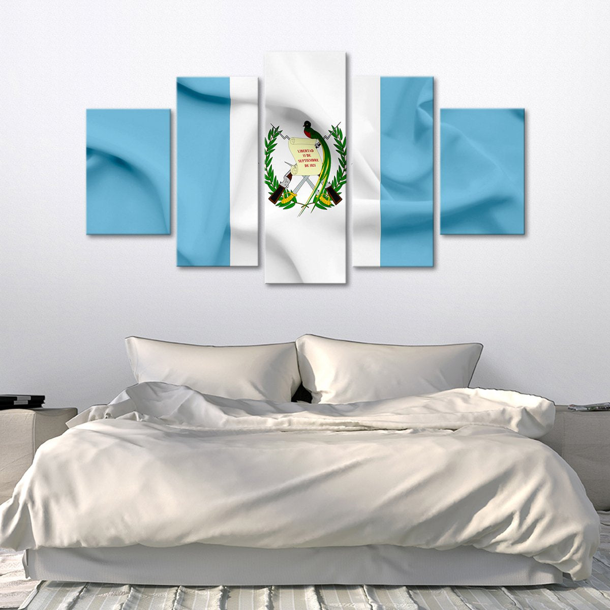 Guatemala Flag Multi Panel Canvas Wall Art