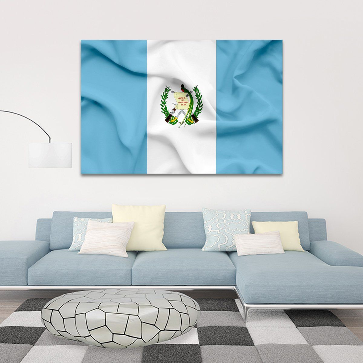 Guatemala Flag Multi Panel Canvas Wall Art