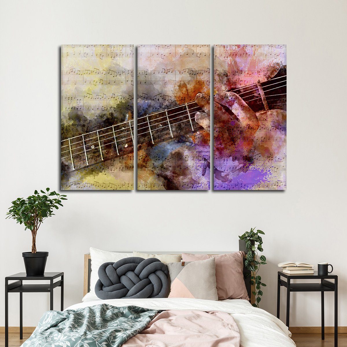 Guitar Solo Multi Panel Canvas Wall Art