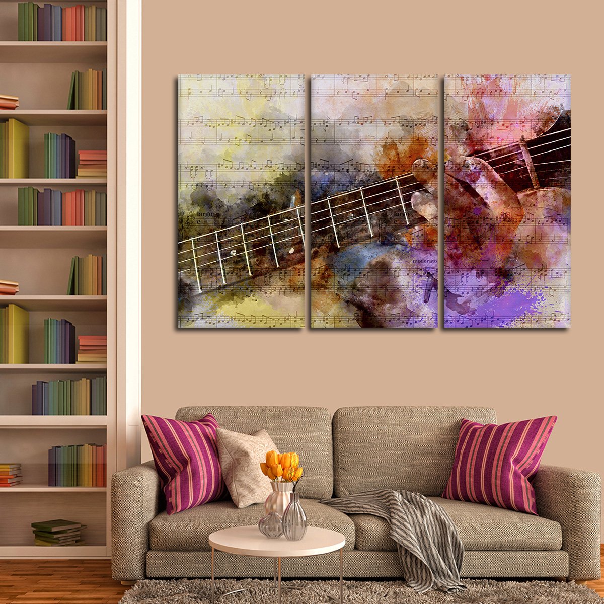 Guitar Solo Multi Panel Canvas Wall Art