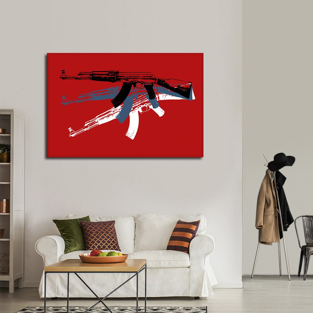 Gun Pop Art Multi Panel Canvas Wall Art