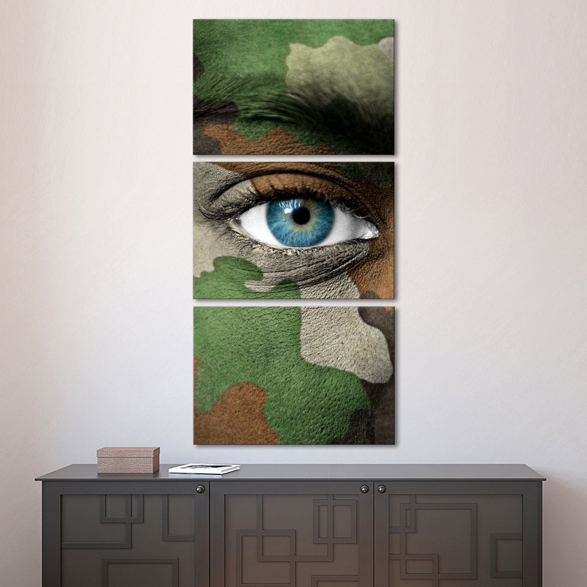 Camouflage Eye Multi Panel Canvas Wall Art