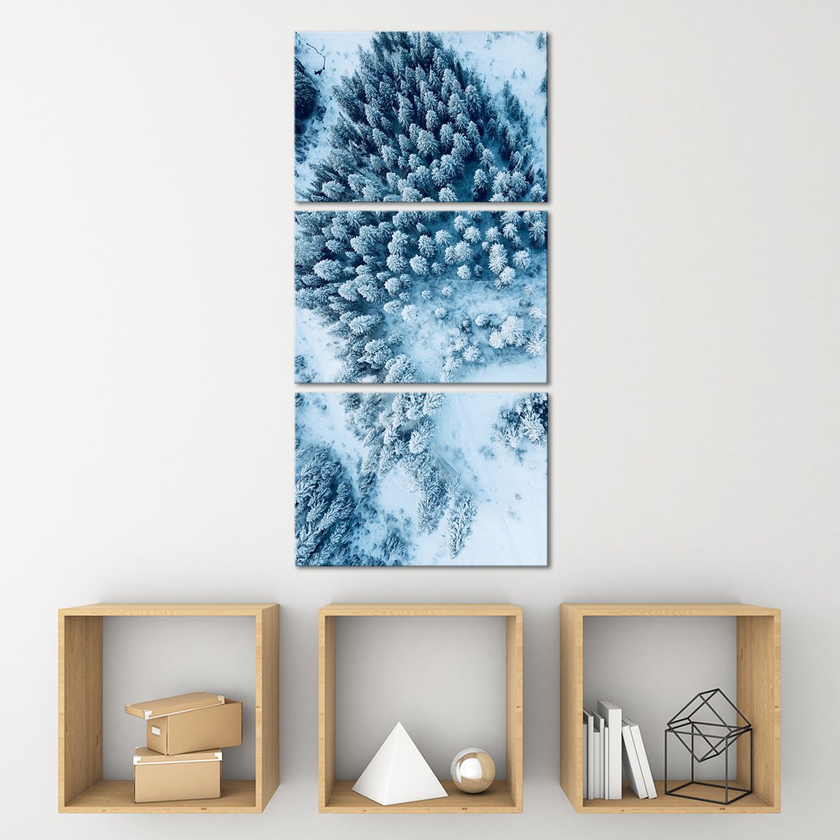 Fabulous Snowy Trees View Multi Panel Canvas Wall Art