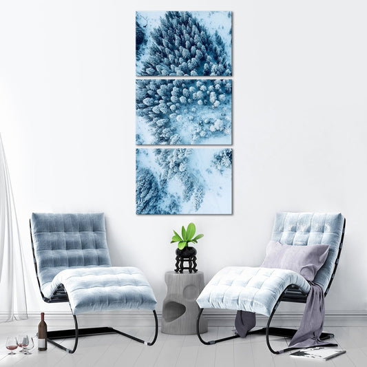 Fabulous Snowy Trees View Multi Panel Canvas Wall Art
