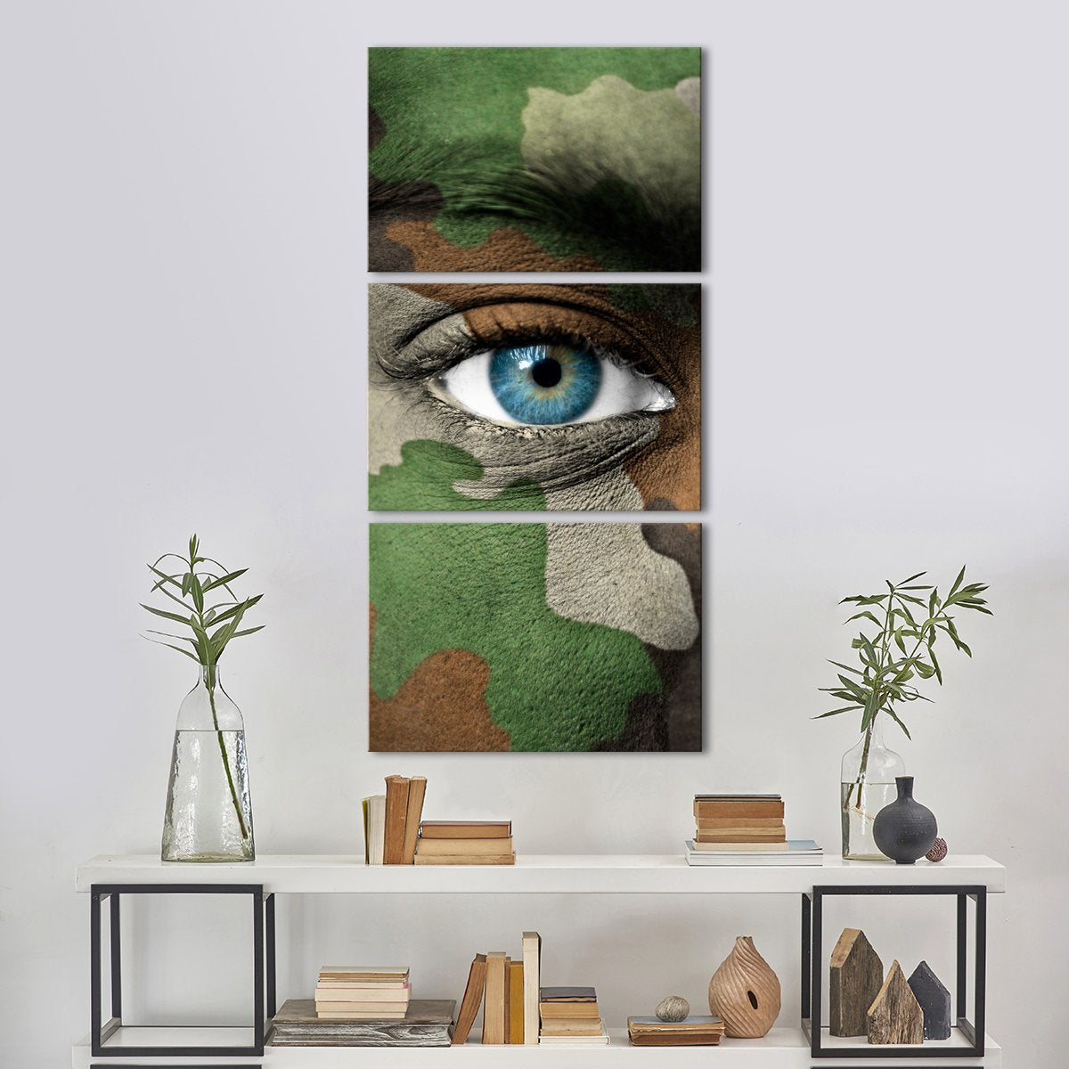 Camouflage Eye Multi Panel Canvas Wall Art