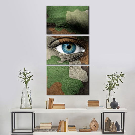 Camouflage Eye Multi Panel Canvas Wall Art