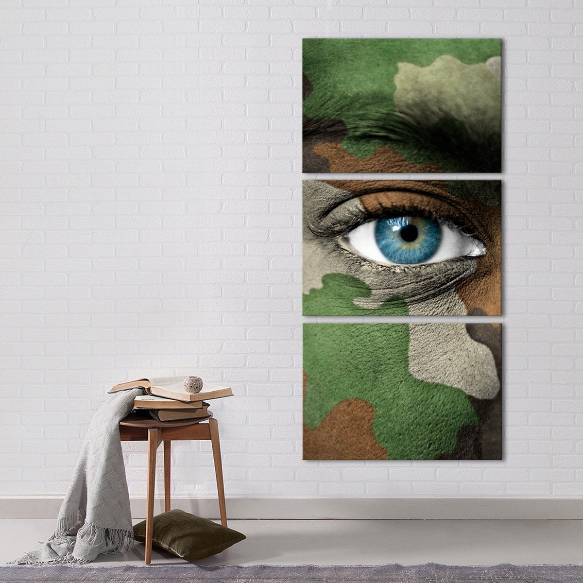 Camouflage Eye Multi Panel Canvas Wall Art