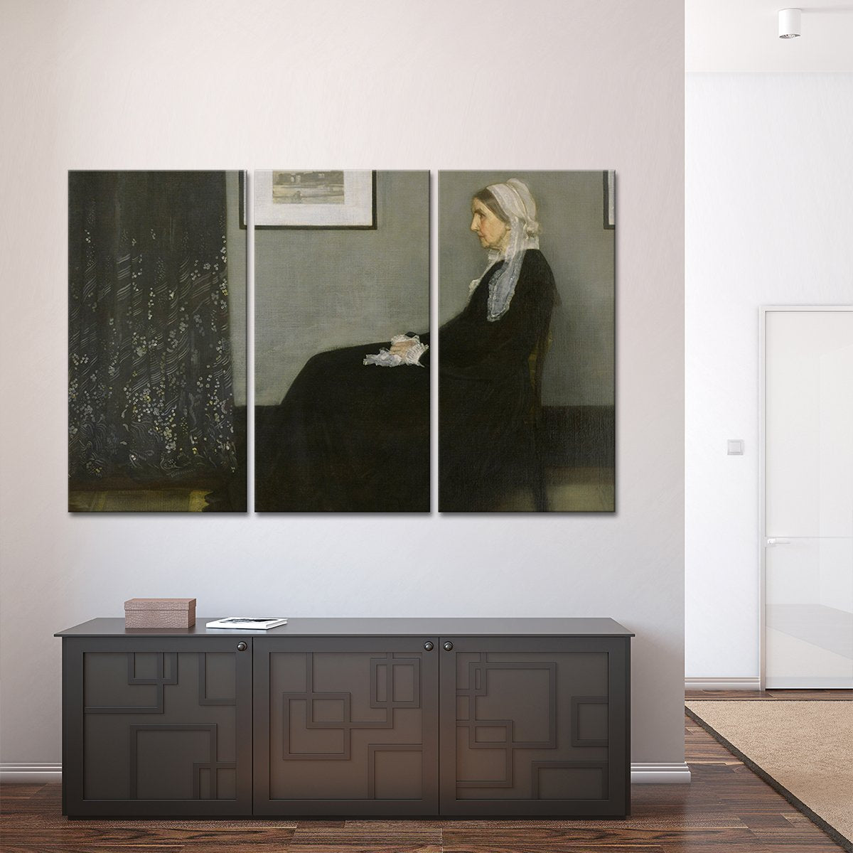 Whistlers Mother Multi Panel Canvas Wall Art