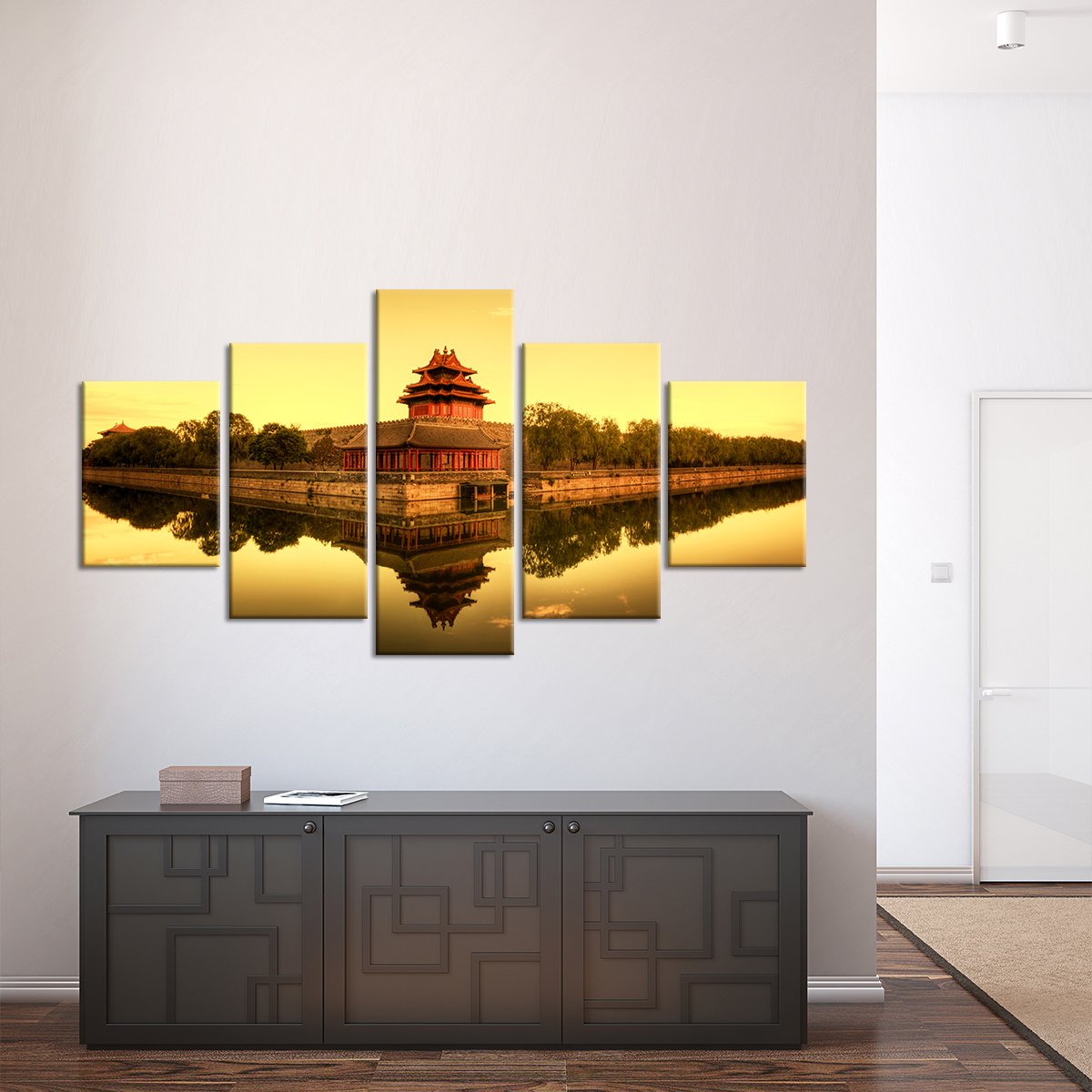 Forbidden City Multi Panel Canvas Wall Art