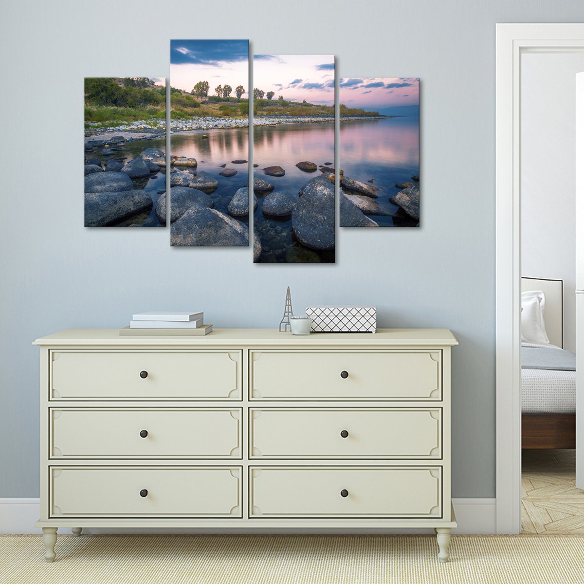 Jordan River Multi Panel Canvas Wall Art