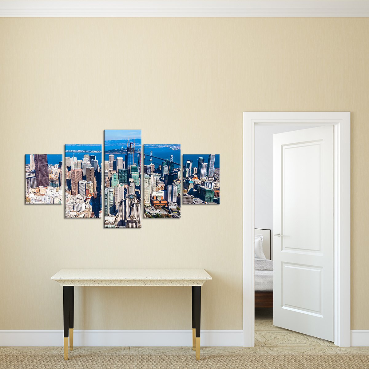 Downtown San Francisco Multi Panel Canvas Wall Art