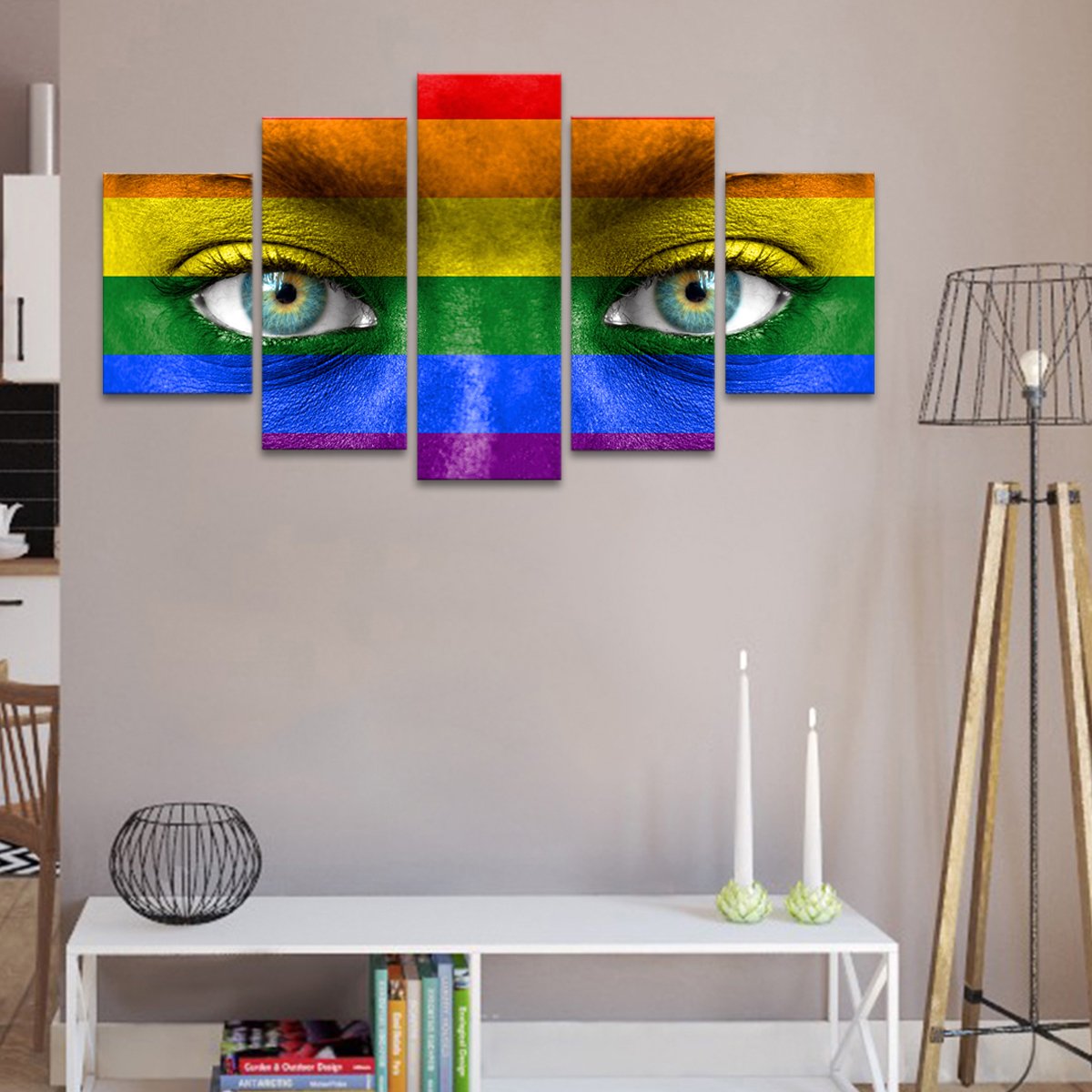 Pride Eyes Multi Panel Canvas Wall Art