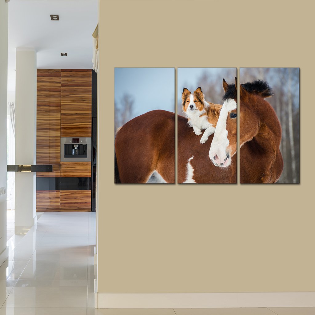 Furry Pals Multi Panel Canvas Wall Art