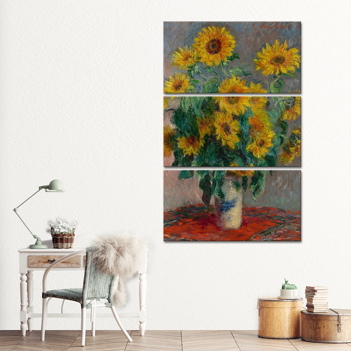 Bouquet of Sunflowers Multi Panel Canvas Wall Art