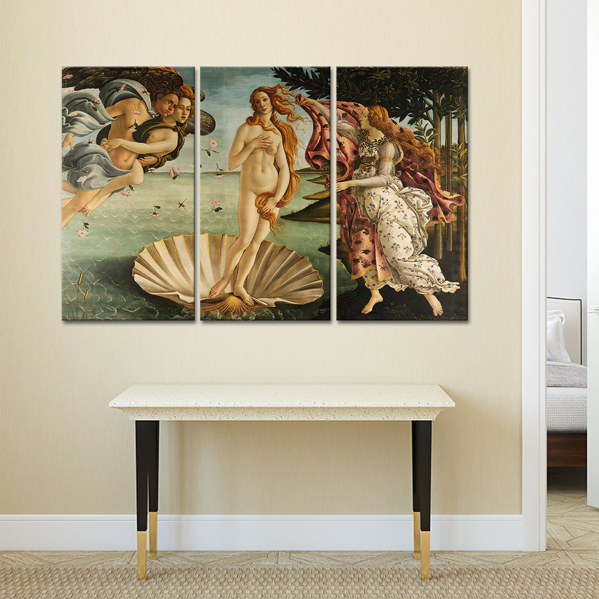 The Birth Of Venus Multi Panel Canvas Wall Art