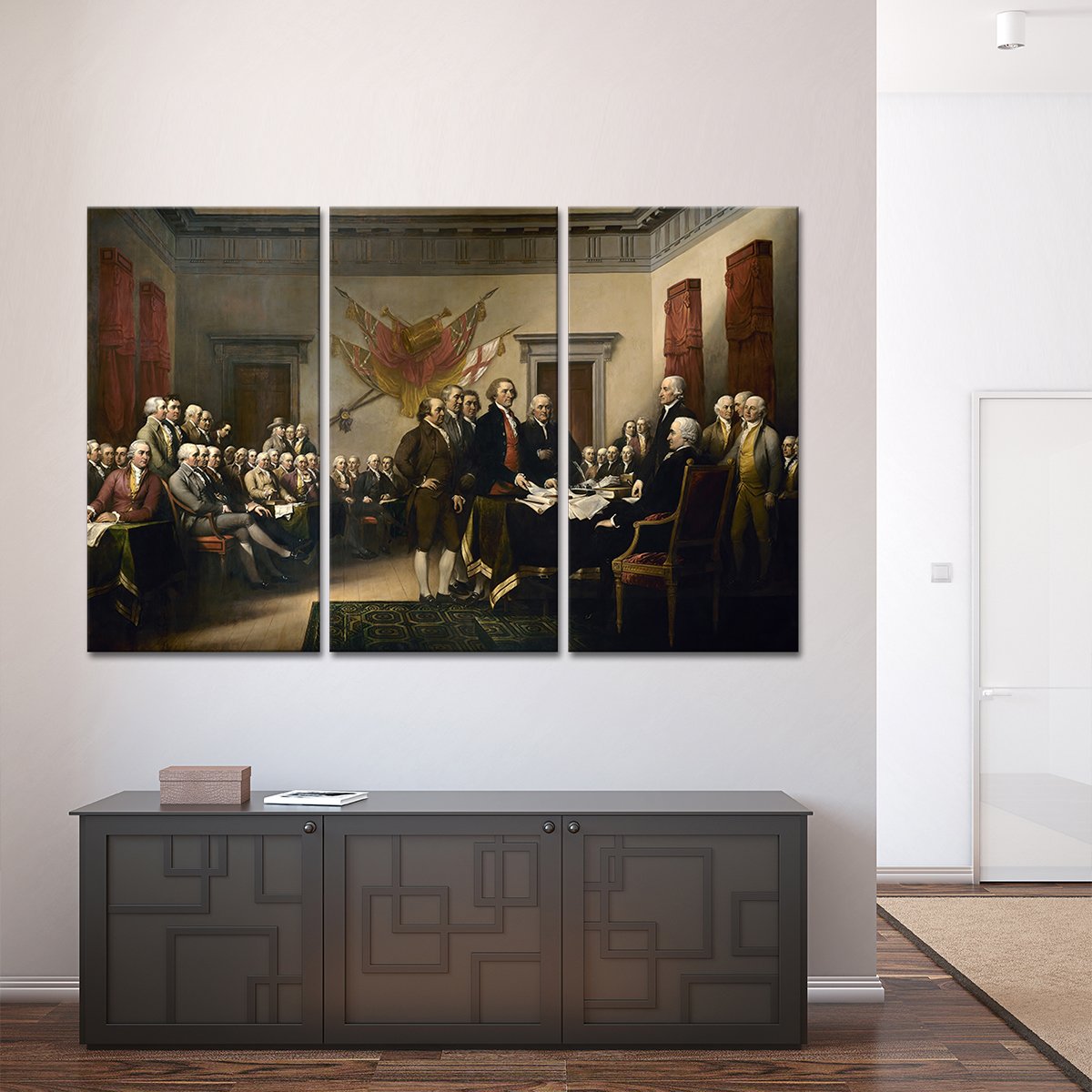 Declaration of Independence Multi Panel Canvas Wall Art