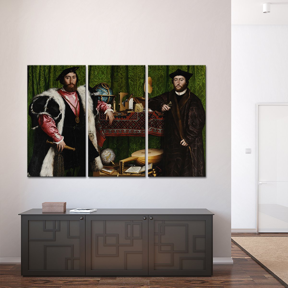 The Ambassadors Multi Panel Canvas Wall Art