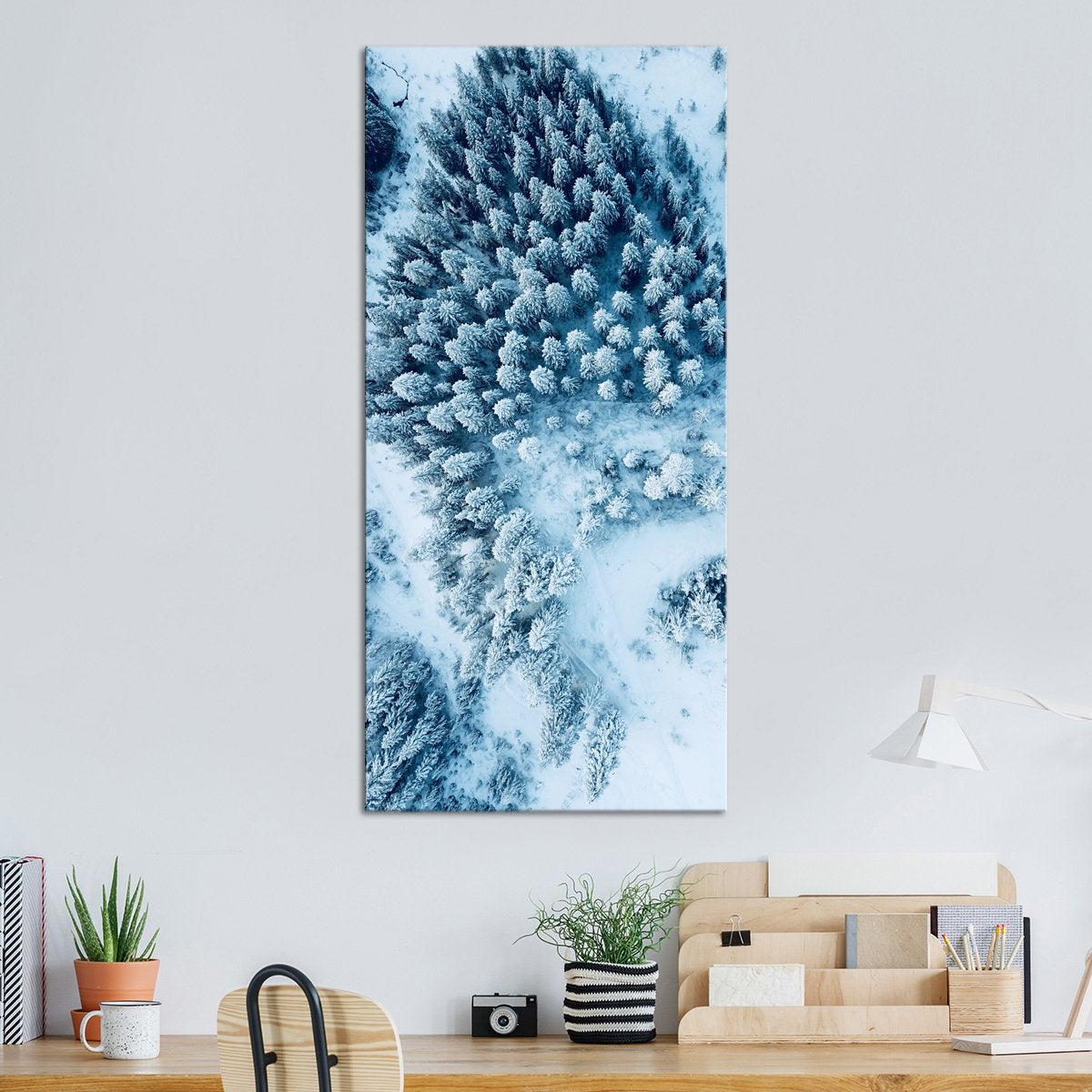 Fabulous Snowy Trees View Multi Panel Canvas Wall Art