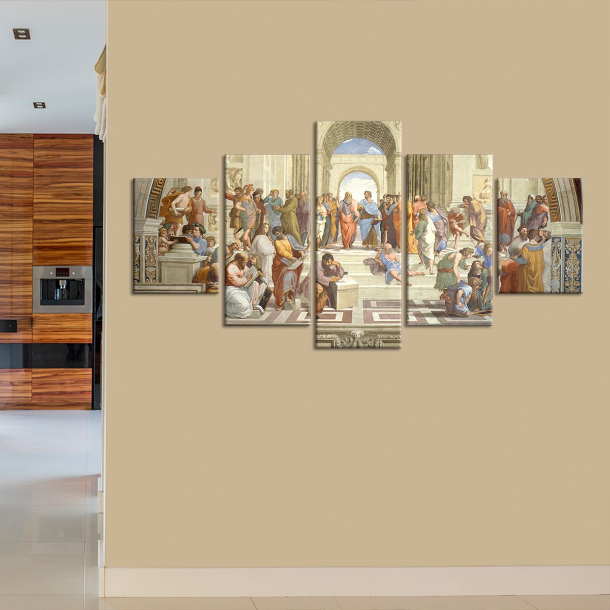 The School of Athens Multi Panel Canvas Wall Art