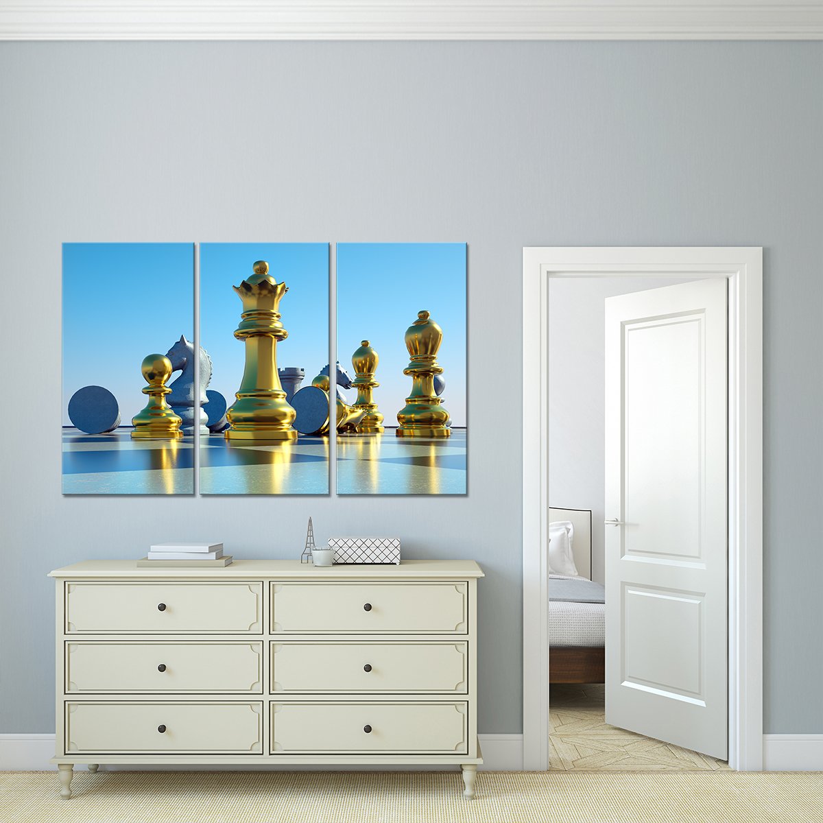 Golden Queen Multi Panel Canvas Wall Art