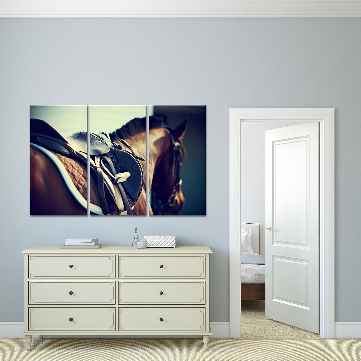 Horseback Riding Multi Panel Canvas Wall Art