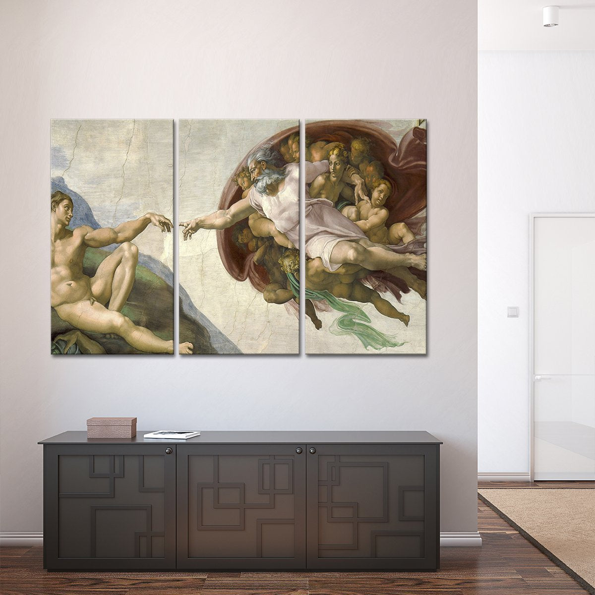 The Creation Of Adam Multi Panel Canvas Wall Art