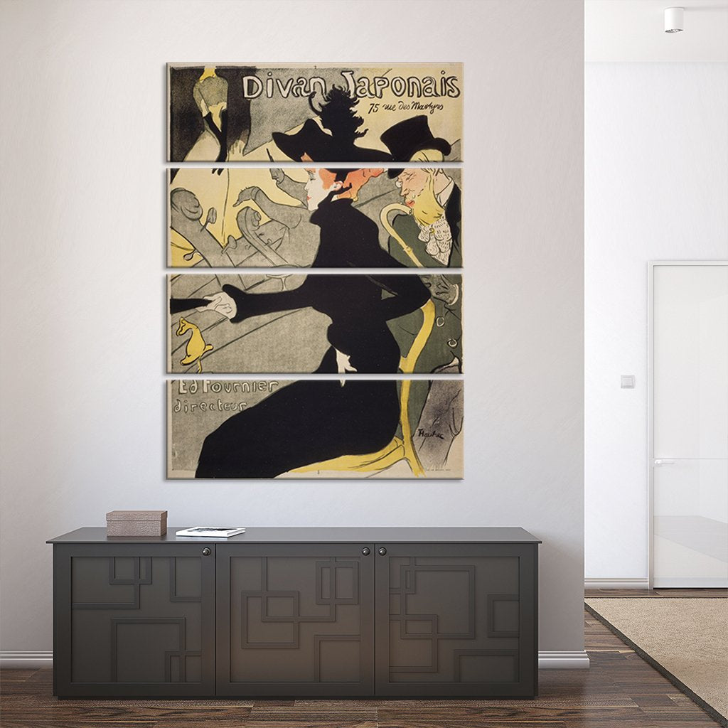 Divan Japonais Multi Panel Canvas Wall Art
