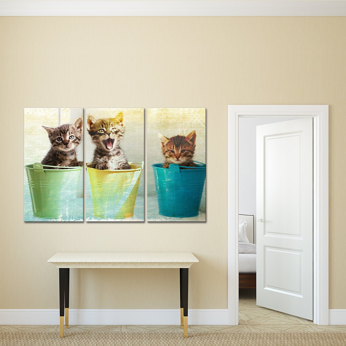 Kittens Multi Panel Canvas Wall Art
