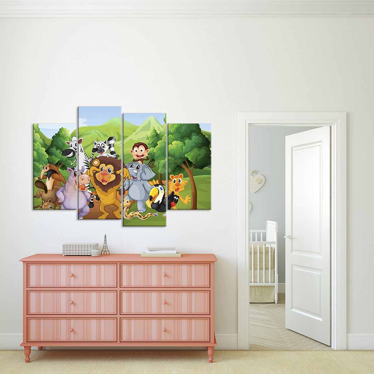 Animal Kingdom Multi Panel Canvas Wall Art
