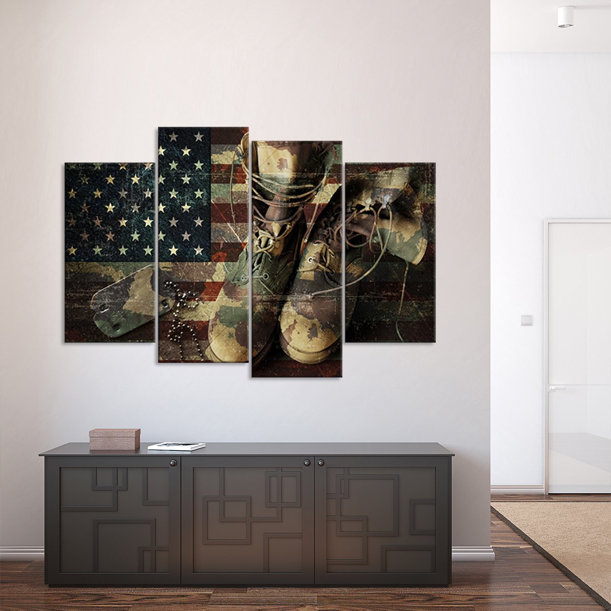Remember and Honor Multi Panel Canvas Wall Art