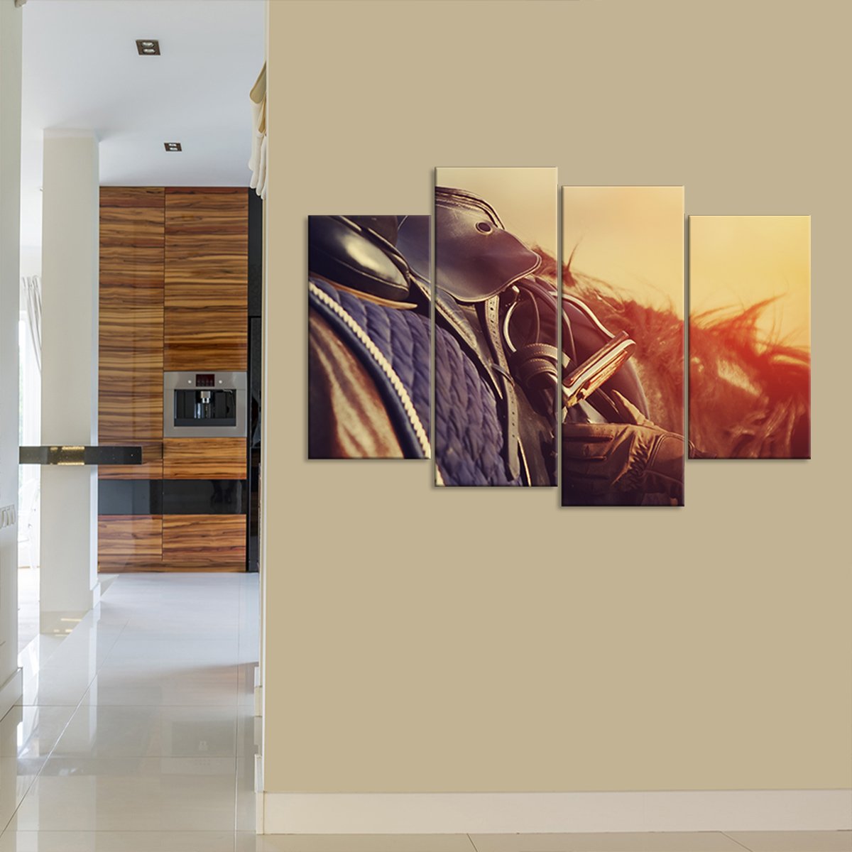 Equestrian Multi Panel Canvas Wall Art