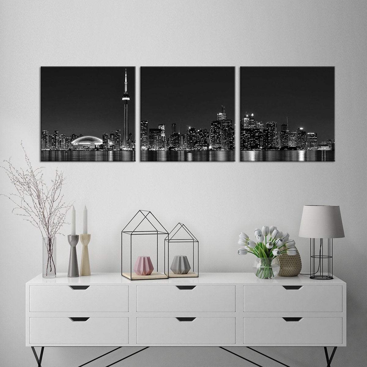 Toronto Lights Multi Panel Canvas Wall Art