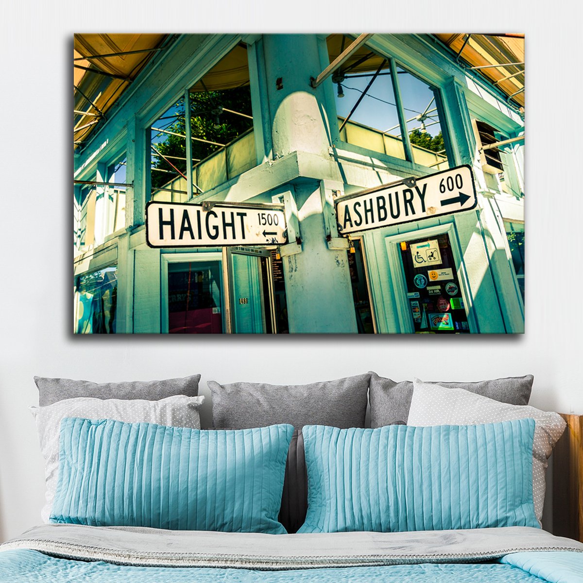 Haight and Ashbury Multi Panel Canvas Wall Art