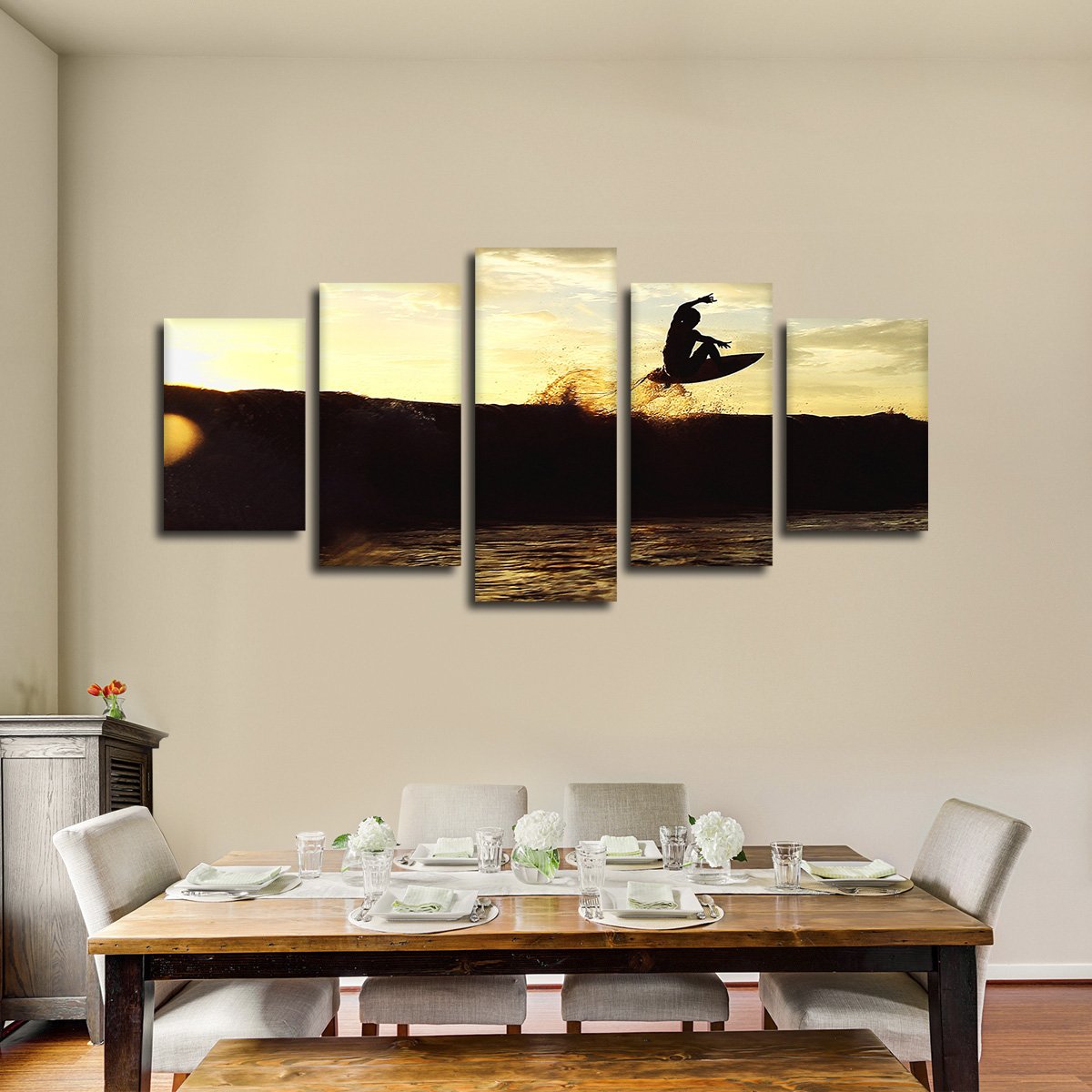 Hang Ten Multi Panel Canvas Wall Art
