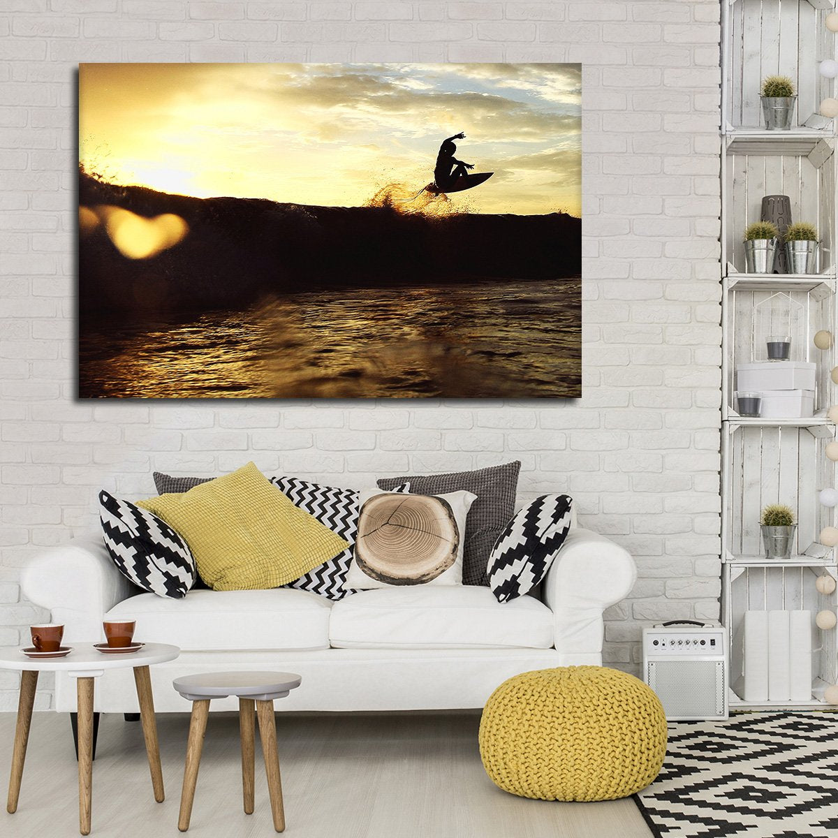 Hang Ten Multi Panel Canvas Wall Art