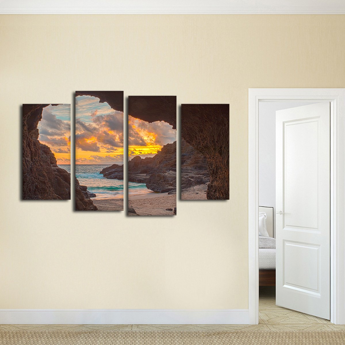 Hawaiian Cave Multi Panel Canvas Wall Art