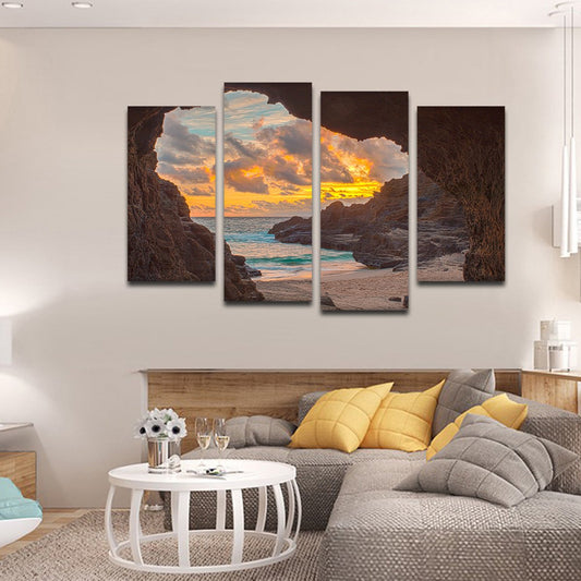 Hawaiian Cave Multi Panel Canvas Wall Art