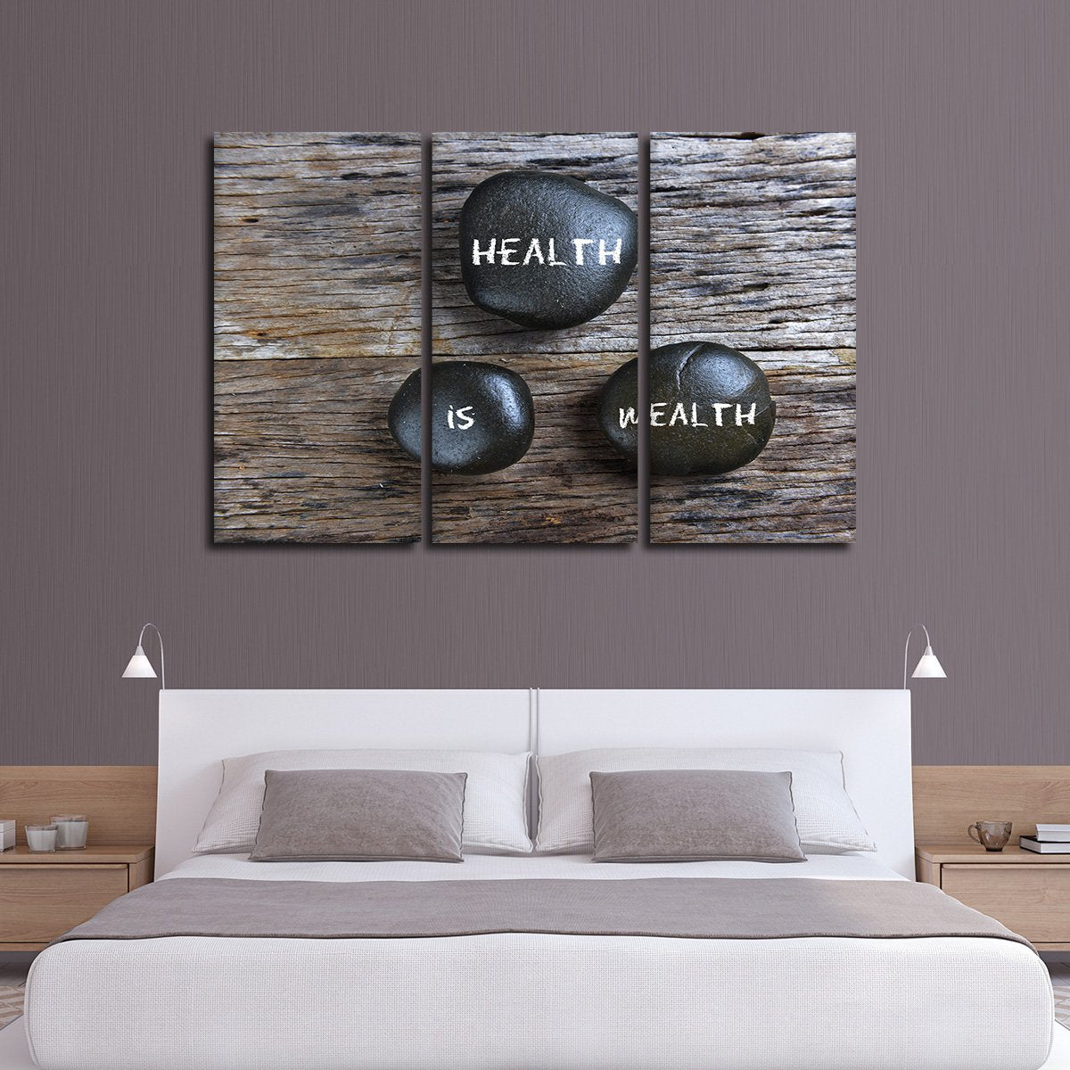 Health Is Wealth Multi Panel Canvas Wall Art