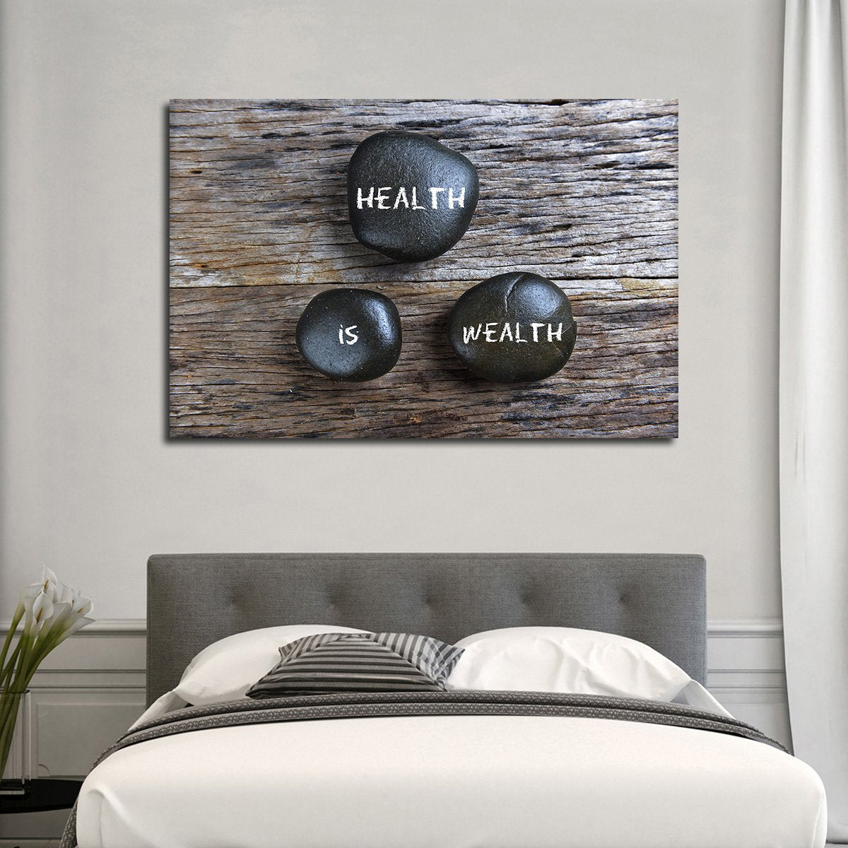 Health Is Wealth Multi Panel Canvas Wall Art