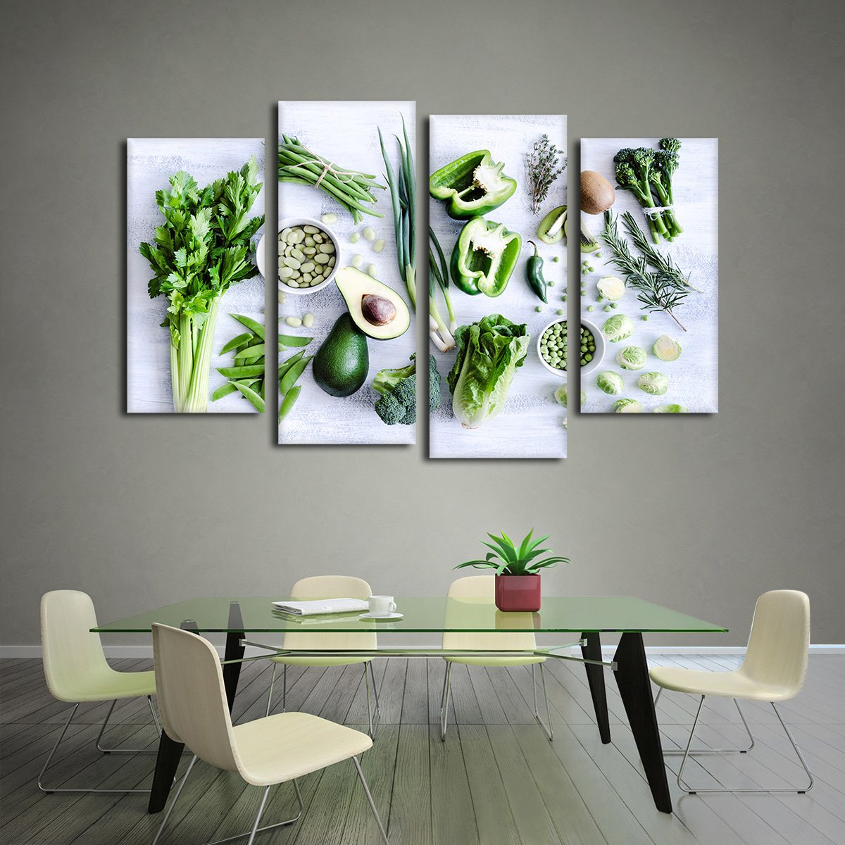 Healthy Greens Multi Panel Canvas Wall Art