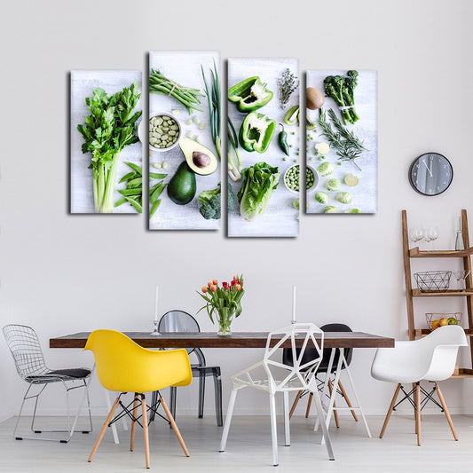 Healthy Greens Multi Panel Canvas Wall Art