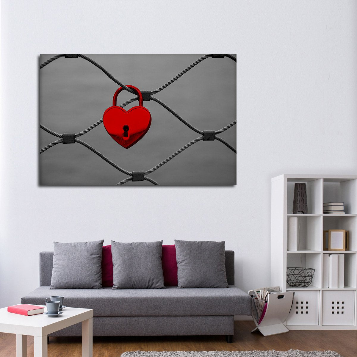 Heart Lock Pop Multi Panel Canvas Wall Art