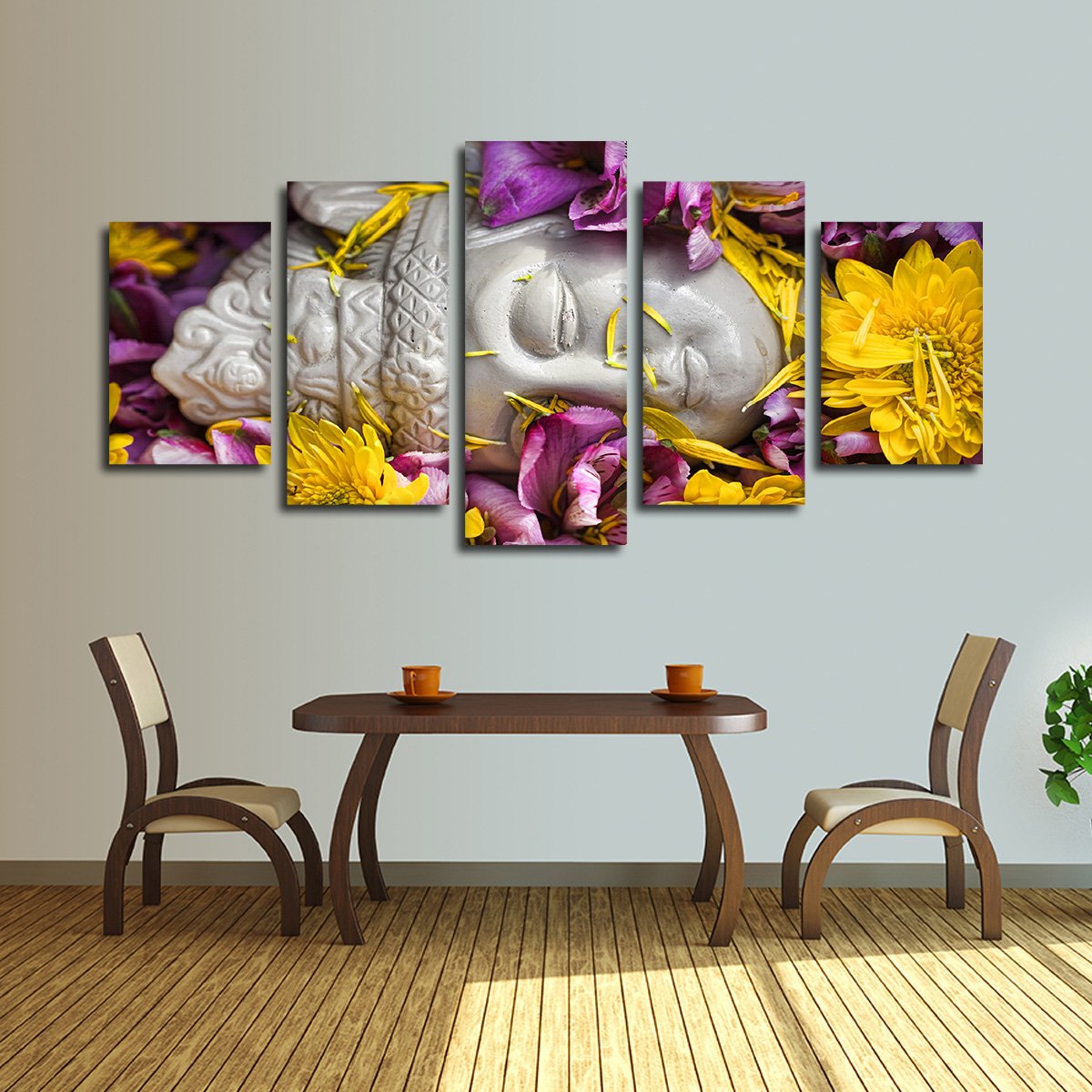 Hidden Buddha Multi Panel Canvas Wall Art