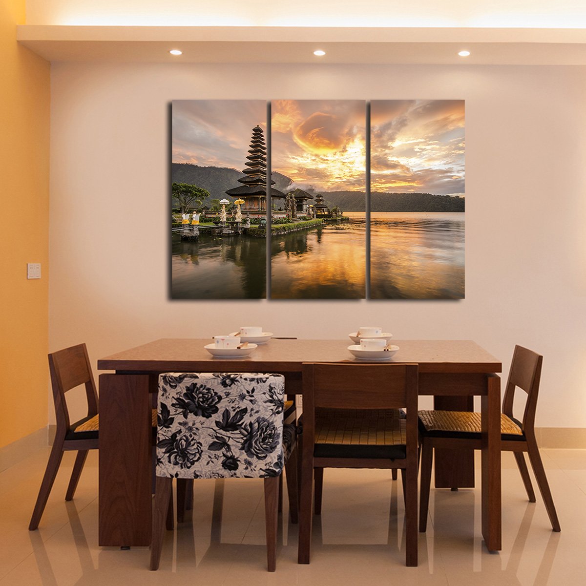 Hindu Temple Multi Panel Canvas Wall Art