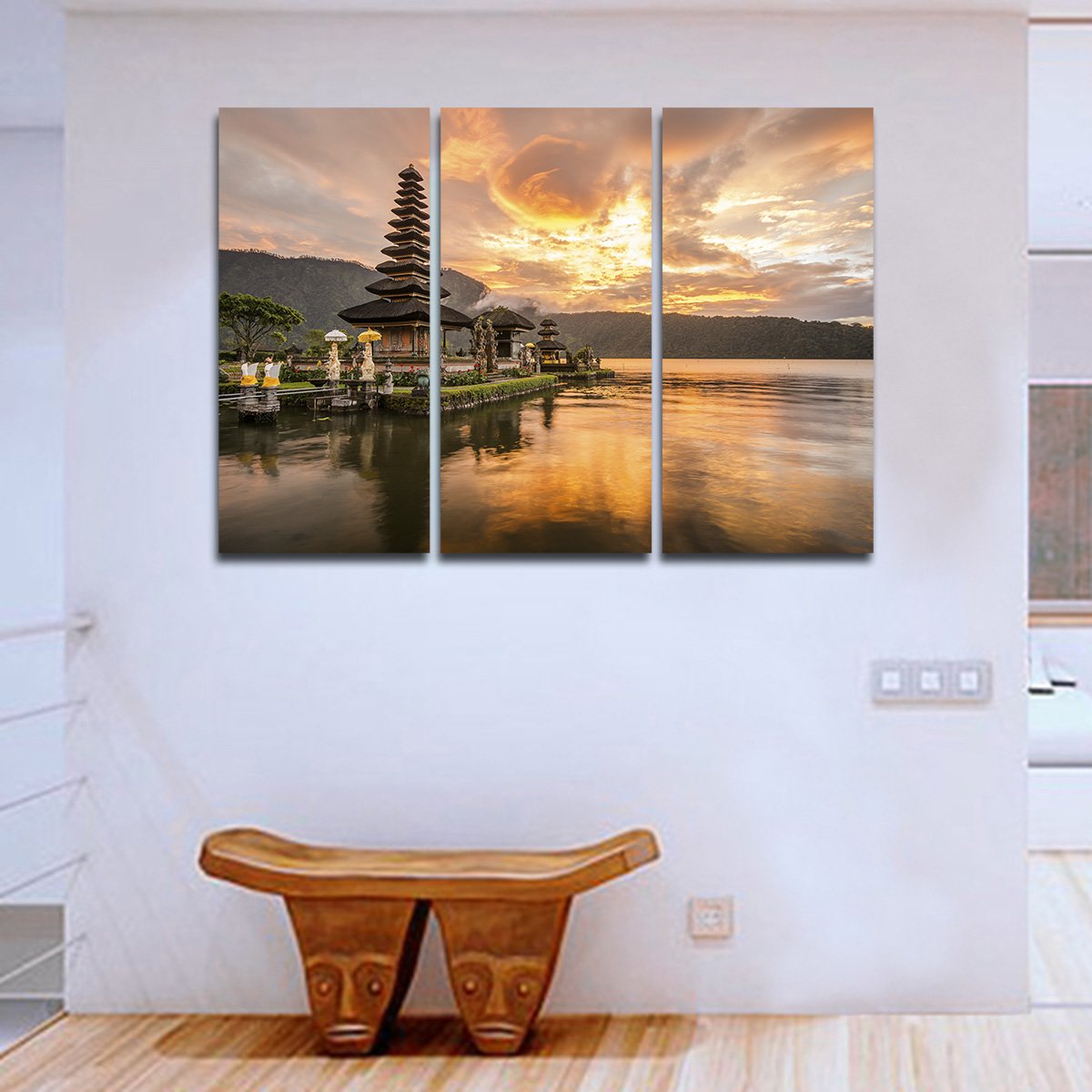 Hindu Temple Multi Panel Canvas Wall Art