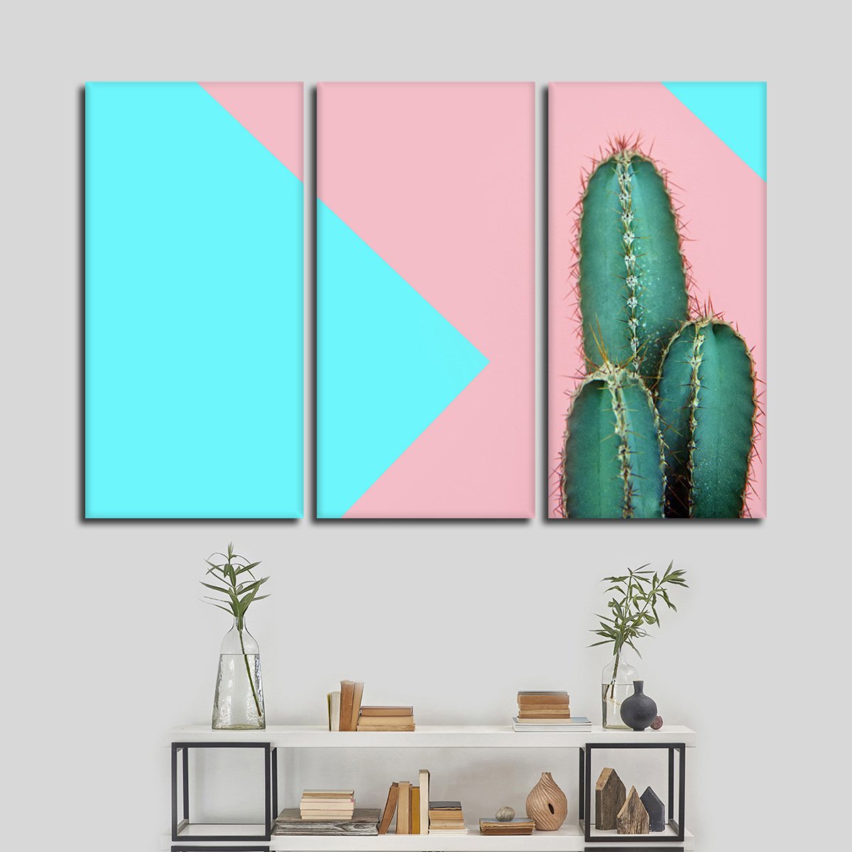 Hip Cactus Multi Panel Canvas Wall Art