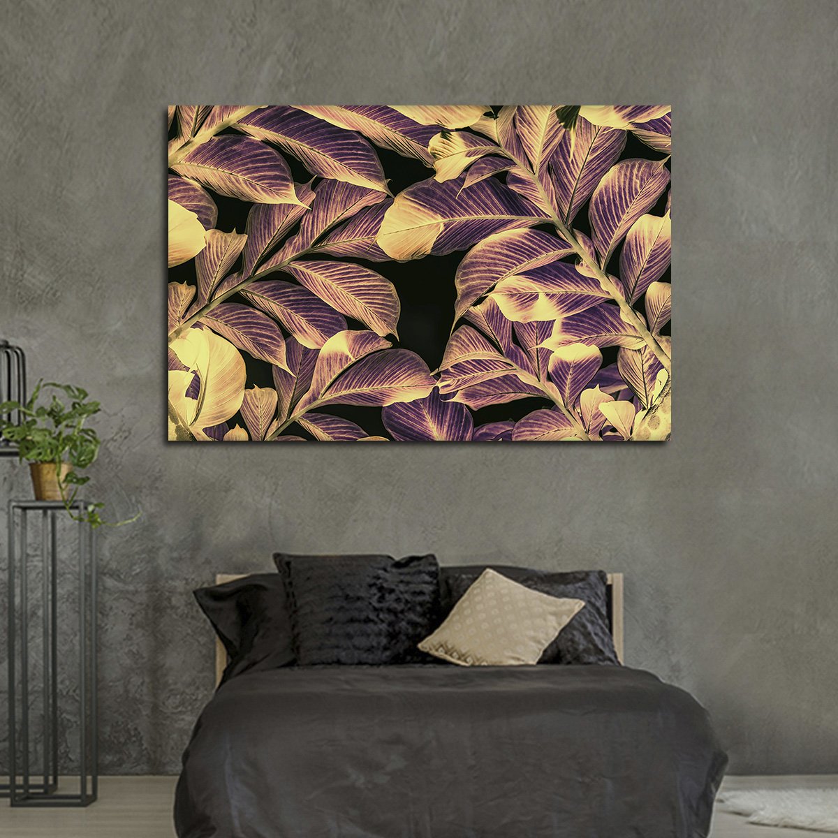 Urban Leaves Multi Panel Canvas Wall Art