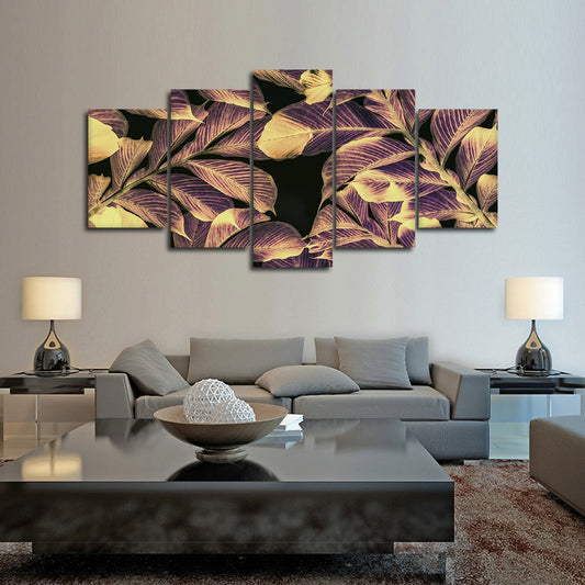 Urban Leaves Multi Panel Canvas Wall Art