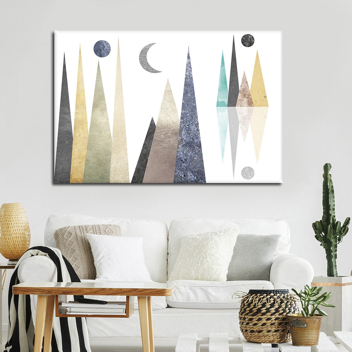 Hipster Mountains Multi Panel Canvas Wall Art